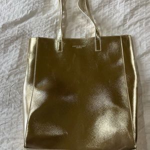 GIVENCHY parfum metallic gold faux leather